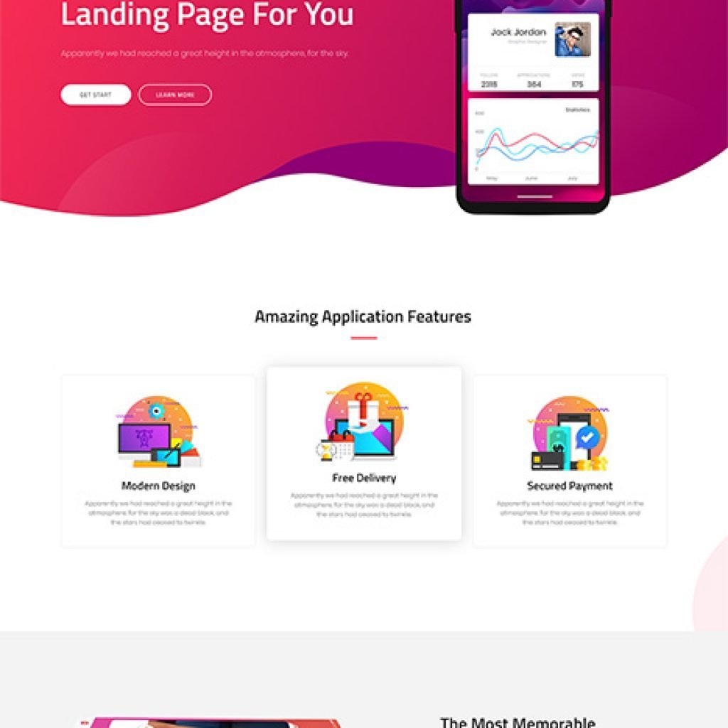 phlox-theme-app landing