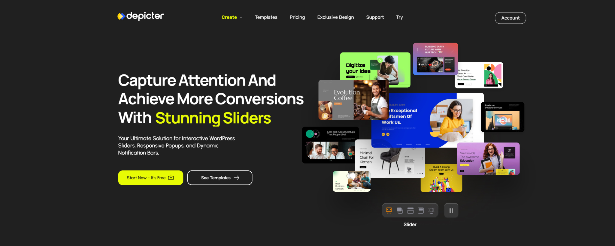 Depicter AI Slider